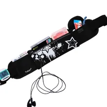 TUBAN Outdoor Sports Running Fitness Mobile Phone Waist Bag Multifunctional Men Women Night Reflective Headset Hole Free Size