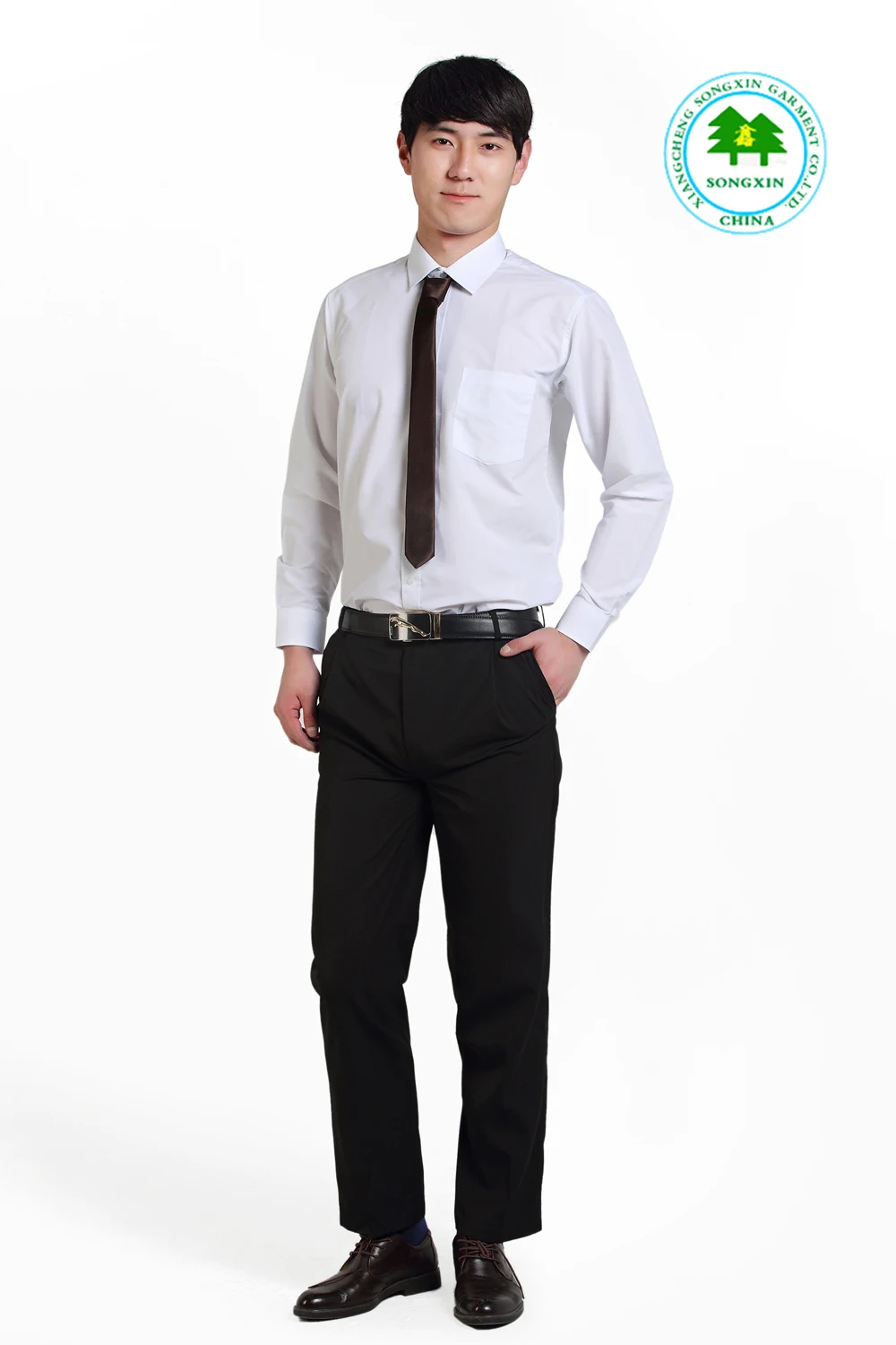 Free shipping OEM office suit business suit design for men white shirt
