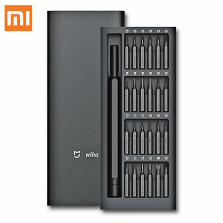 Оригинальный набор отверток Xiaomi 24 в 1 прецизионный 60HRC магнитные биты ремонтные