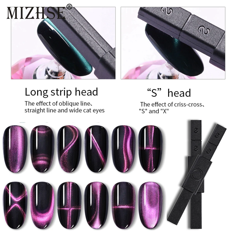 

MIZHSE 5D Strong Magnetic Nail Stick 3D Cat Eye Effect Magnet For UV Painting Gel Soak Off Cat Eyes Gel Magnetic Board