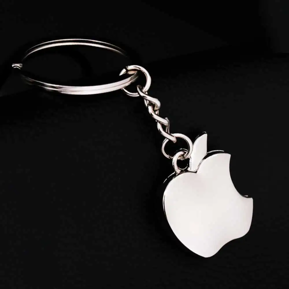 KISSWIFE New arrival Novelty Souvenir Metal Apple Key Chain Creative