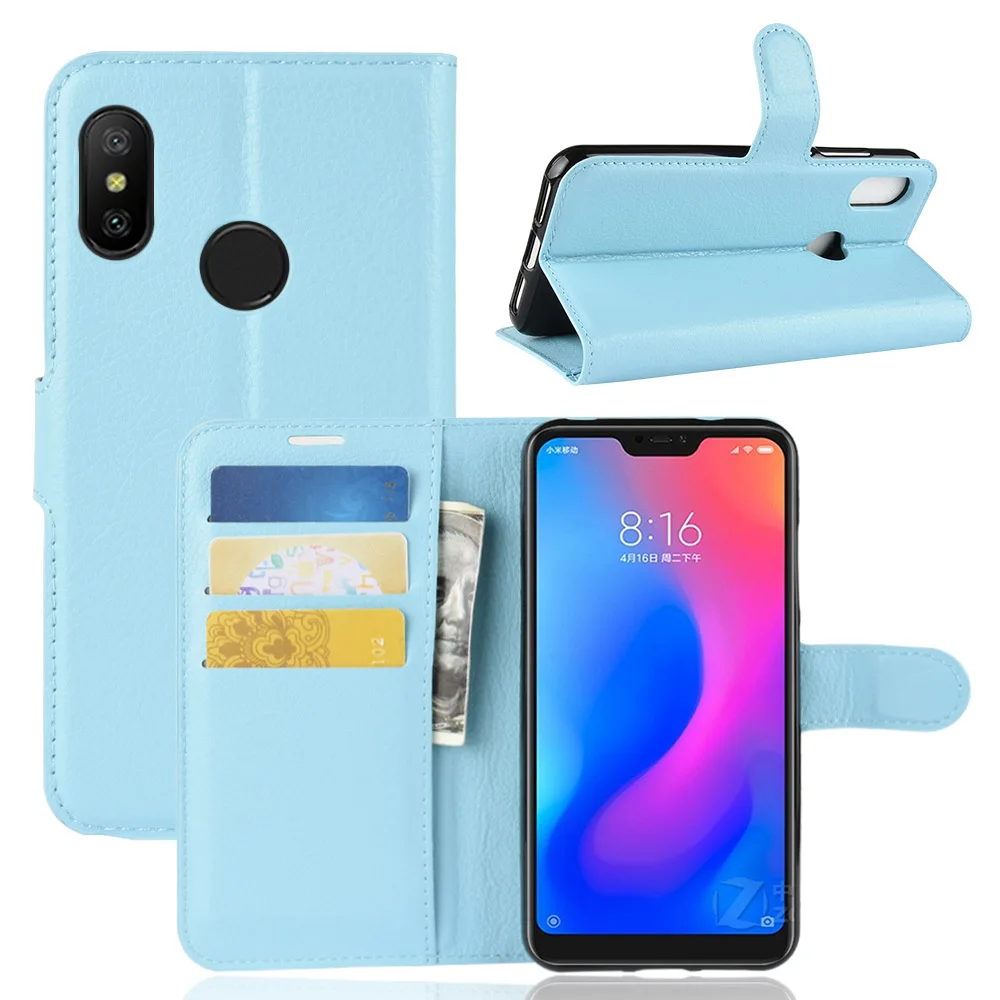Чехол для телефона Xiaomi Redmi 6A чехол 6 роскошный из искусственной кожи с подставкой