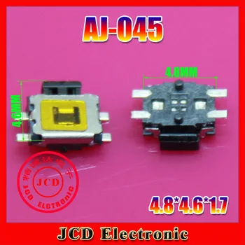 

ChengHaoRan 100pcs Tact Push Button Switch Micro Switch smd 4pin Micro buttons ,AJ-045