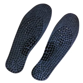

Orthotic Pads Breathable Black Massage Insole Therapy Health Inserts Foot Care Plastic Shoe Negative Ion Acupressure Unisex