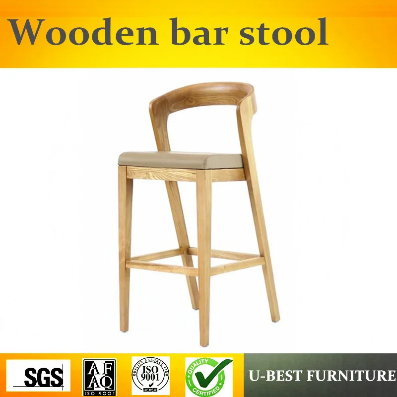 U-BEST Винтаж Европа Деревянный кофейный барный стул из ткани Sillas Para барный стул