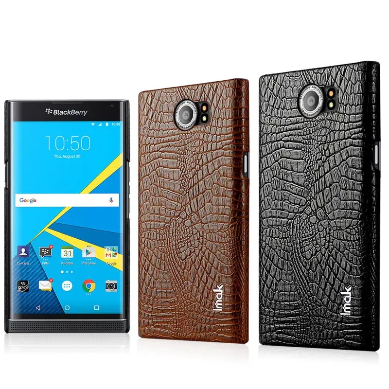 Imak Роскошные крокодиловой кожи кожаный чехол для blackberry priv люкс PU кожа задняя