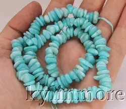 Амазонит 7-9 мм гладкая полировка Rondelles Beads