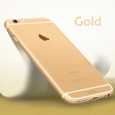 Esamday, 0,3 мм, Ультратонкий матовый прозрачный чехол для iPhone X, XS MAX, XR 5, 6, 6s, 7, 8 Plus, защитный чехол - Цвет: GOLD