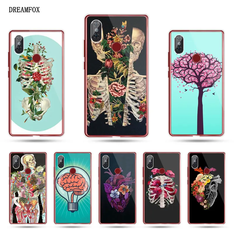 DREAMFOX N063 Анатомия человека Мягкий силиконовый чехол из ТПУ для Xiaomi mi x 3 A1 A2 5C 5X6 6X8 9