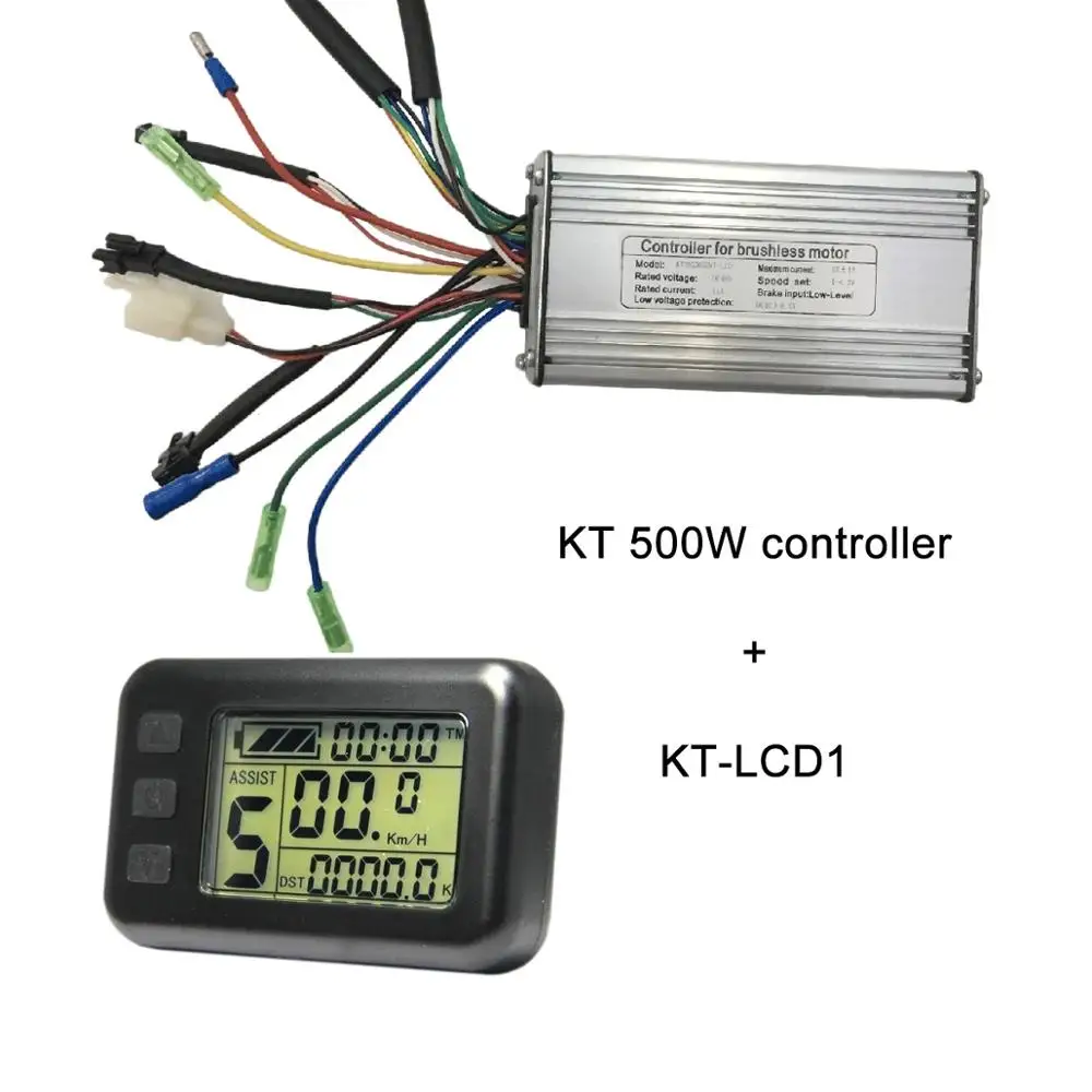 Контроллер KT, 36 В, 48 В, 500 ваттовый мотовелосипед; контроллер с KT-LCD дисплей