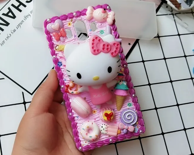 Для iphone 8/7 plus DIY чехол 3D KT cat Чехол Для Телефона iphone 7/6 6s плюс шоколадные конфеты ручной работы чехол подарки для девочек для iphone X