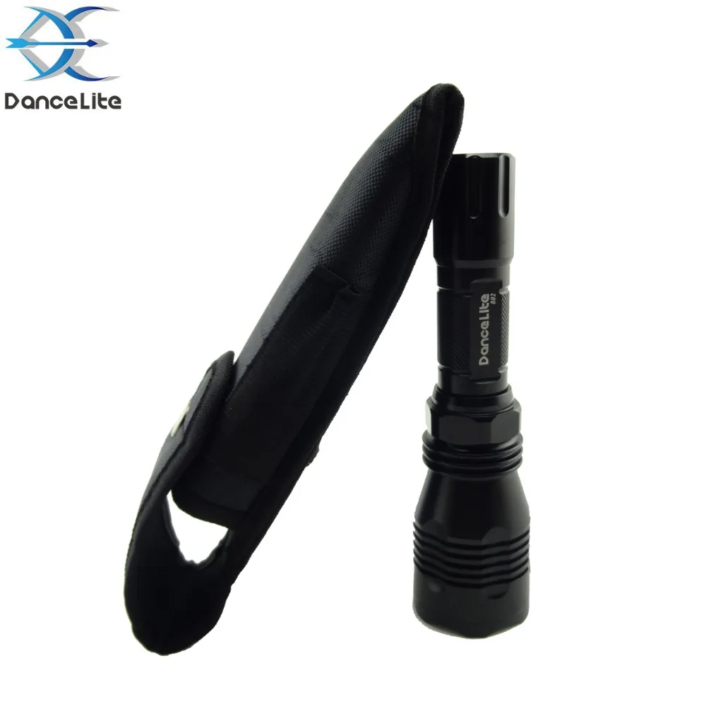 

300Meters Light Beam DanceLite 802 XM-L2 U3 10W 2000LM LED Flashlight Hunting Lantern Camping Lamp with Nylon Holster Case