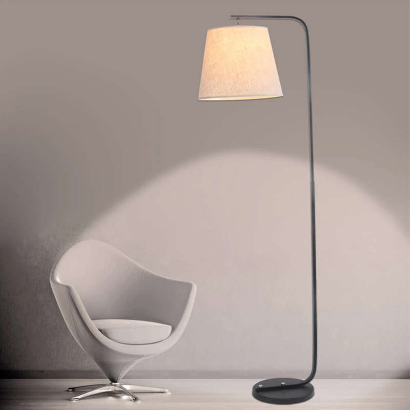 Moderne Simple Lampadaire Led Tissu Abat Jour Ac 90 260 V E27 Stand Eclairage Pour Salon Staanlampen Lambader Lampara De Pie Aliexpress