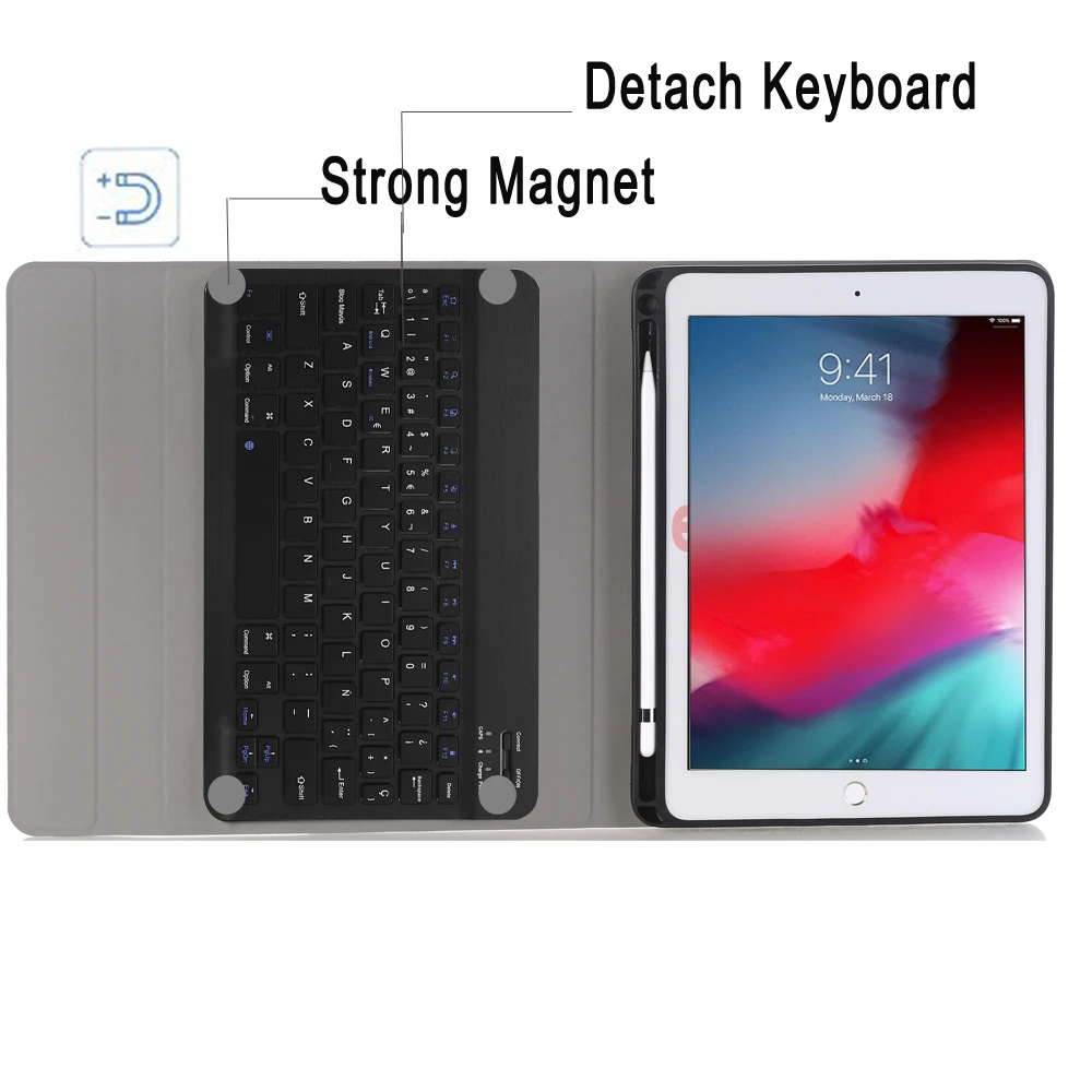 Чехол с испанской клавиатурой для Apple iPad Air 2019 10 5 3 го поколения A2152 A2153 A2154 A2123 Pro A1701