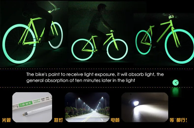 Clearance New X-Front brand Luminous High-carbon steel fixed gear Bike 700C students bicycle down road retro bicicleta 2