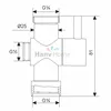 G3/4'' & G1/2'' Copper Chrome Toilet Brathroom Shower Water Separator Diverter Valve Core T-adapter For Bidet Sprayer Jet ► Photo 2/3
