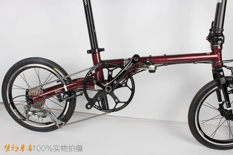 Cheap Ultra-light 9-speed chrome-molybdenum steel folding bike High quality Cost-effective bicycle Retro travel driving leisure BMX 23