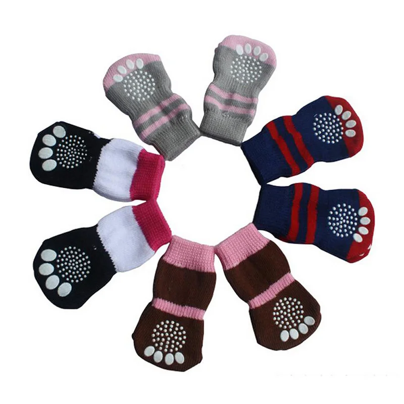 

Hot Sale Newly Designed Pet Cotton Cute Durable Practical Lovely Dog Socks Safety With Anti-Slip Bottom Anti-Scratch Accessory