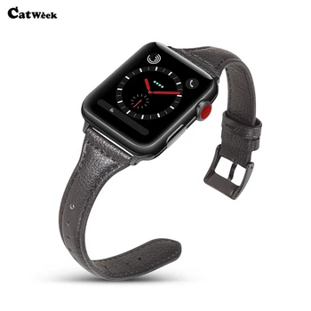 

Watch Band For Apple Watch 4 Genuine Leather Strap 42/38mm 44/40mm Wrist Bracelet Rubber Watchband For Iwatch Series 4 3 2 Band