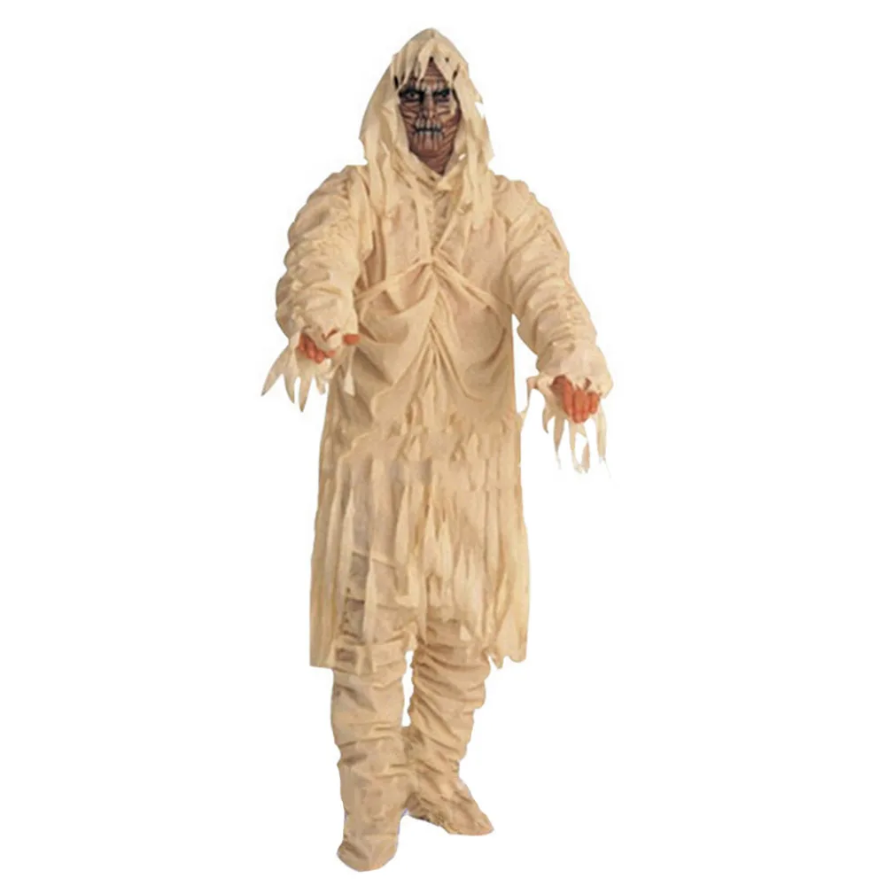 1 шт., костюмы на Хэллоуин для взрослых, зомби, Мумия, маскарадная одежда, жуткое нарядное платье
