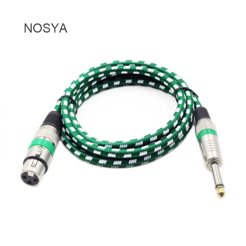 Nosya XLR кабель микрофонный кабель электрогитара Кабель микрофонный кабель 2 м 3 м Бесплатная доставка