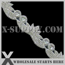 Модные Кристалл Rhinestone Аппликация Свадебное Обрезка Для Свадебные украшения, X1-RAT1169