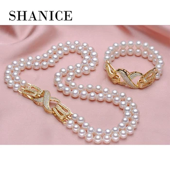 

SHANICE Double Rows Peal 8 Shape DIY Jewelry Connectore Cubic Zirconia CZ Micro Pave Hook Clasp Cubic Zirconia Clasp DIY Jewely