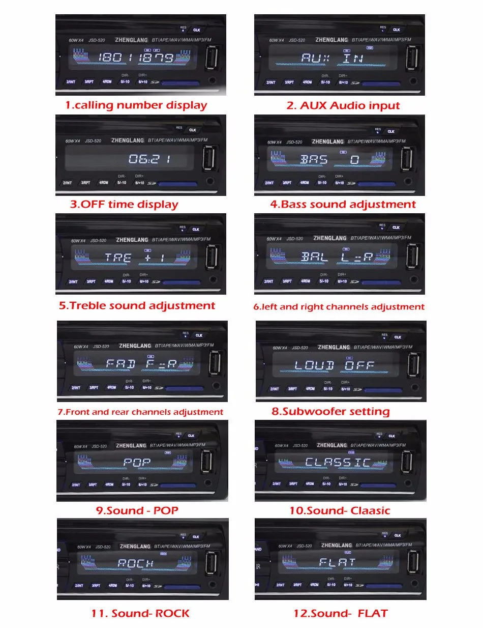 Новая Автомобильная Радиостанция Стерео-плеер Bluetooth AUX-IN MP3 FM/USB/1 Din/remote Управление для Iphone 12 В Car Audio Авто Поддержка смартфон