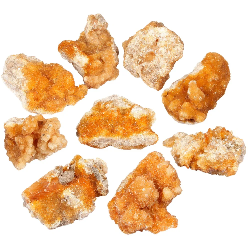 TUMBEELLUWA 1 шт. натуральный желтый цитрин кварцевый кристалл кластер Geode Druzy образец