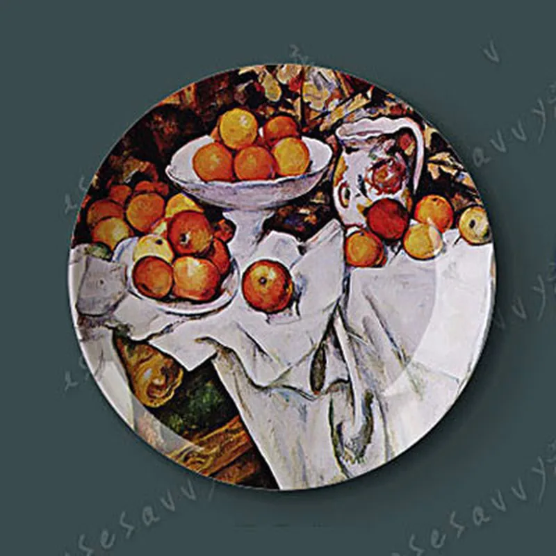 Декоративная подвесная тарелка Cezanne фарфоровая для креативного искусства