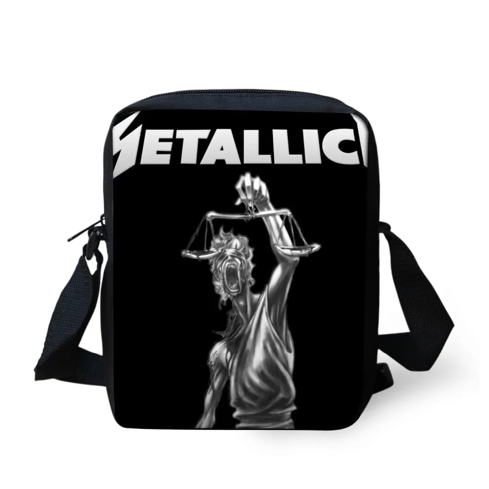 rock heavy metal sacolas crossbody Pattern Tipo : Metallica Skull Printing Messenger Bags
