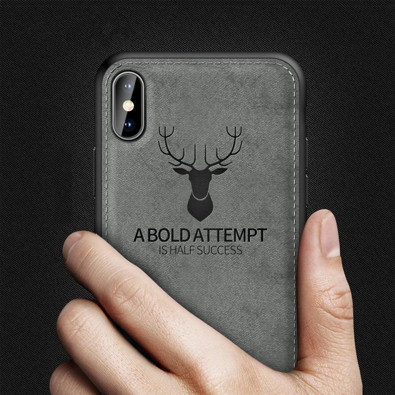 

Soft TPU Edge Case For Xiaomi Mi 8 8 SE 5 5X 6 6X Max 2 Mix 2S Cloth Texture Deer Print Cover Case For Xiaomi Redmi 5 Plus Cases