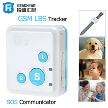 Portable RF-V18 Mini GSM Tracker LBS Tracker & SOS Communicator for Kids Children Elderly Personal GSM Tracking Device