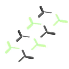 4 пары обновленная версия 3-лопастный винт/винт с вращением по и против часовой стрелки зеленый/черный для Hubsan X4 H107/H107C/H107L/H107D H108 H108C Квадрокоптер