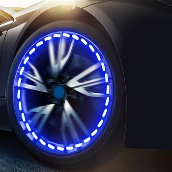 

Car-styling Auto Color Wheel Hub Lamp Tire LED Decorative Light Solar Energy Flash Car Decorative Lamp Car Light Car Accessories