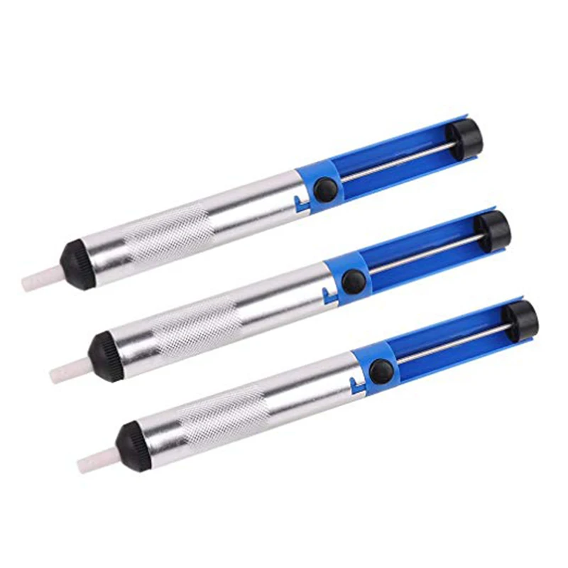 KALAIDUN Aluminum Metal Desoldering Pump Suction Tin Gun Removal Vacuum DesolderSoldering Sucker Pen Hand Welding Tools