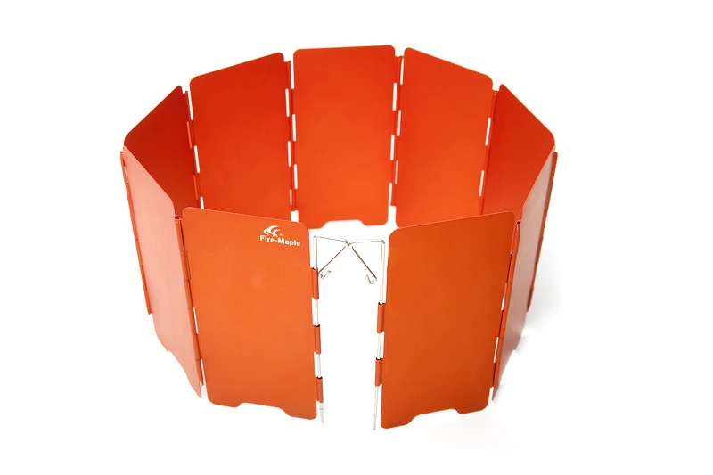 Firemaple Fmw503 9plates Folding Windscreen For Outdoor Stove Hiking