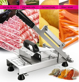 

304 Stainless Steel Manual Meat Slicer Handle Meat Cutting Machine