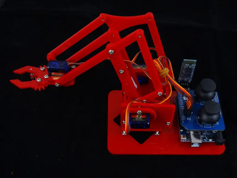 ФОТО MeArm robotic arm learning kit DIY MeArm.Joystick educational desktop robot arm kit bluetooth