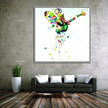 

profession Artist Hand-painted High Quality Modern Abstract Oil Painting Canvas Funny dragonfly person Oil Painting no frame
