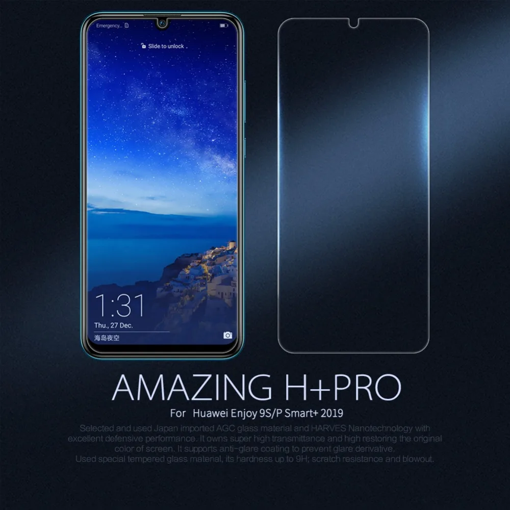 Huawei P Smart Plus стекло закаленное стекло NILLKIN экран протектор 9 H+ Pro Nilkin для huawei Enjoy 9 S ультратонкий 2.5D стекло