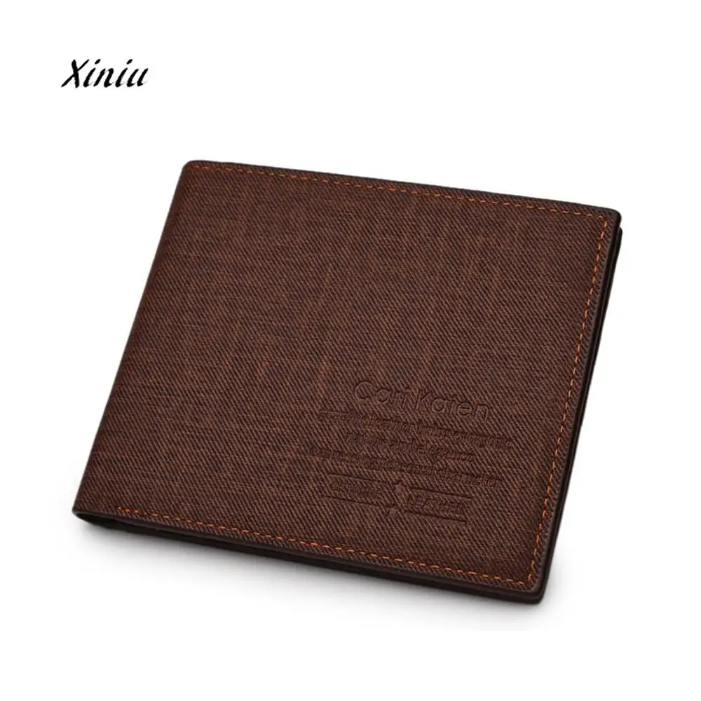 

Man Wallet Casual Card Holder Synthetic Leather Slim Wallet Coin Pocket Business Credit Card Clutch Bifold Coin Purse Wallet