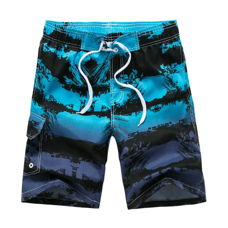 Новинка 2018 г.; летние пляжные Для мужчин шорты печати Повседневное быстросохнущая пляжные шорты Бермуды Для мужчин s Короткие штаны M-5XL 21