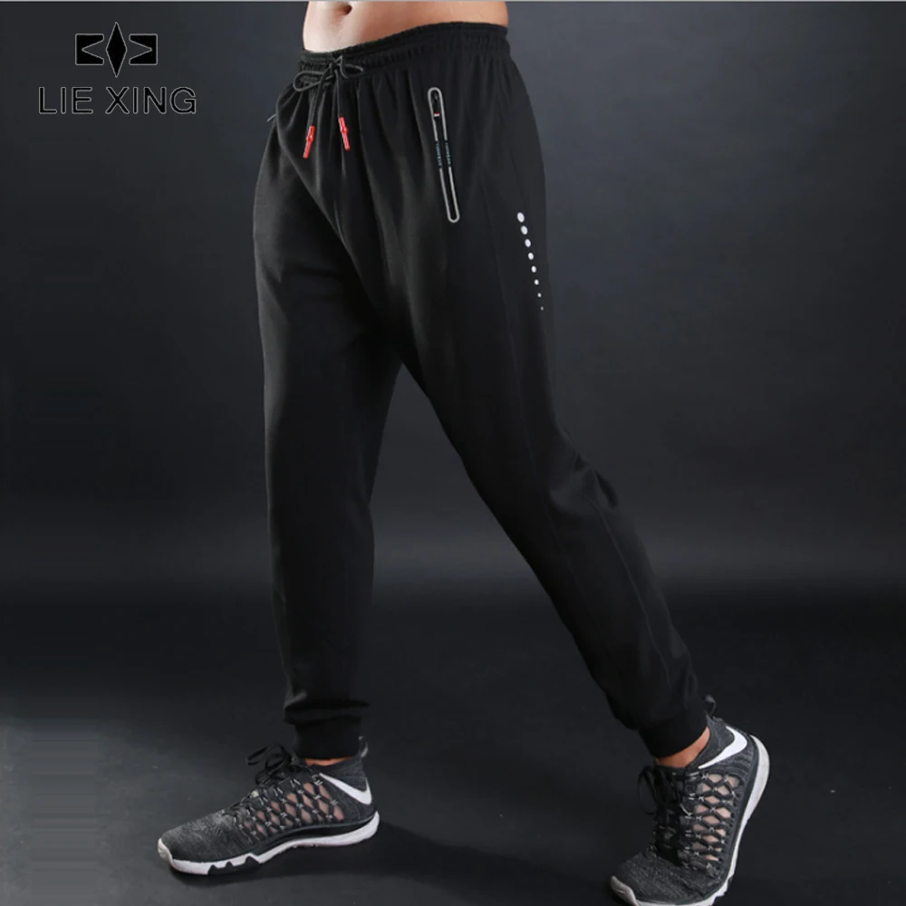 

LIEXING Pencil training pants Men Pocket Running Joggers Sports Sportswear Loose Fit Joggers Trousers Exercise Gym Elastic Pants