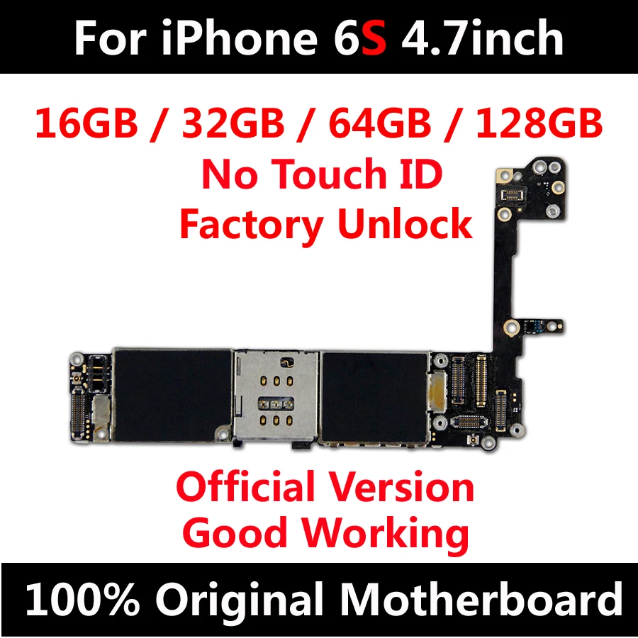 Для iPhone 6S 4 7 дюймов оригинальная разблокированная материнская плата без