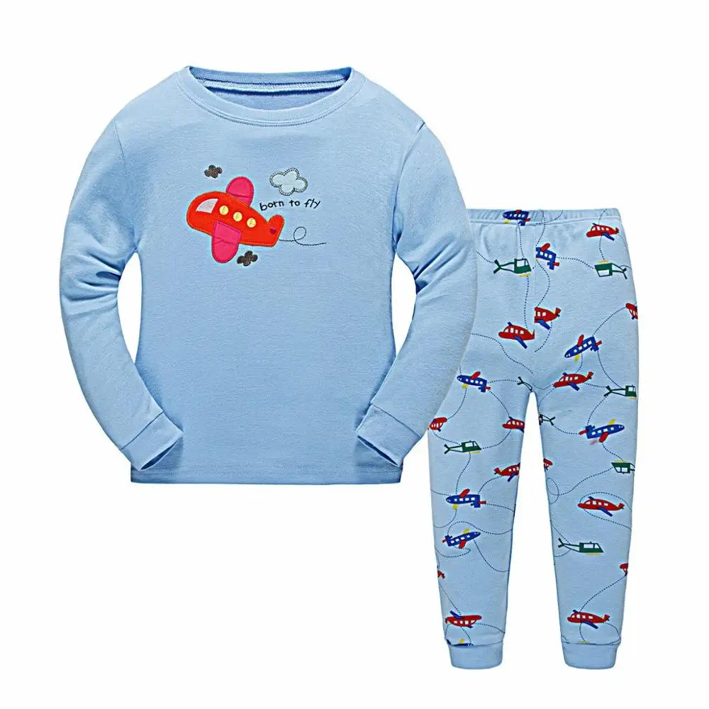 Brand Cartoon Cotton homewear pajamas Kids Baby Girls underwear Set Spring Autumn Sleepwear Children sleeping suits dr5t6 - Цвет: color at picture