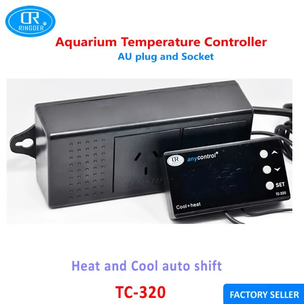 RINGDER TC-320 16-40C цифровой термостат для аквариума холодный тепло автоматическое включение выключения регулятор температуры STC 1000