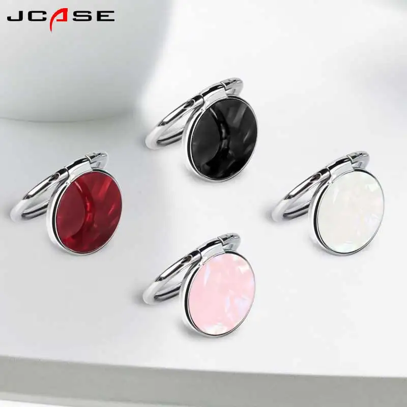 Jcase الجولة المعادن قذيفة البنصر الذكي حامل الهاتف المحمول حامل حامل ل فون huawei جميع الهاتف الذكي ملصقا