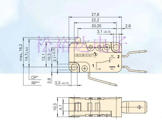 Оригинальный новый 100% D45X D459 V3AA немецкий импортный микропереключатель 16 А 250 В