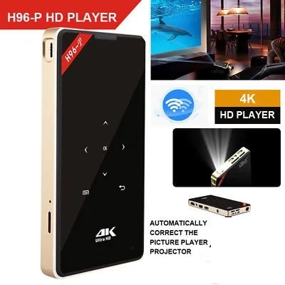 H96-P dlp мини-проектор android карманный проектор 4 k 2G 16G amlogic S905 2,4G 5,8G Wi-Fi BT4.0 домашнего кинотеатра h96 проектор